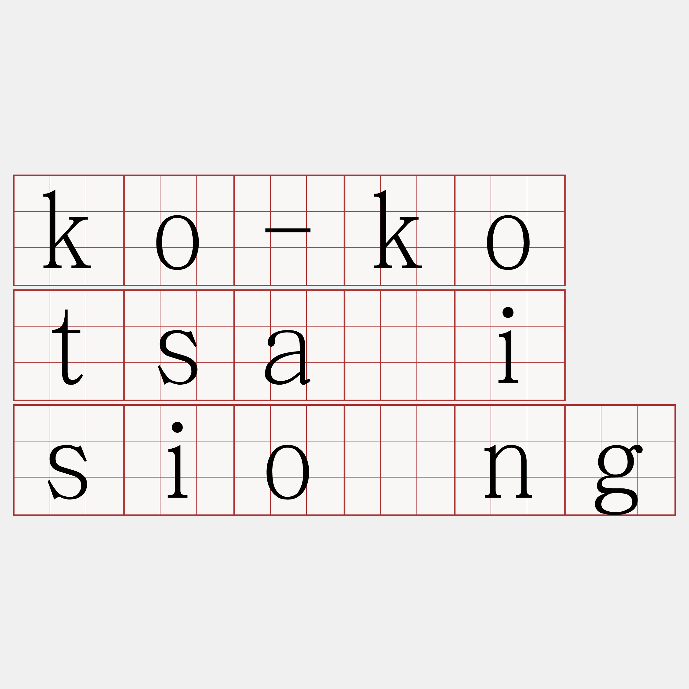 ko-ko tsāi siōng